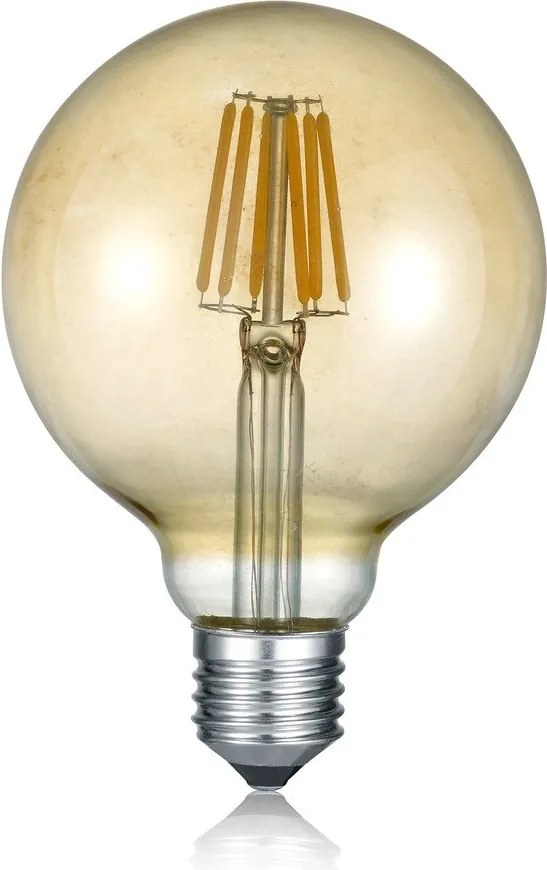 Топла бяла LED/с нажежаема жичка крушка E27, 6 W Globe – Trio