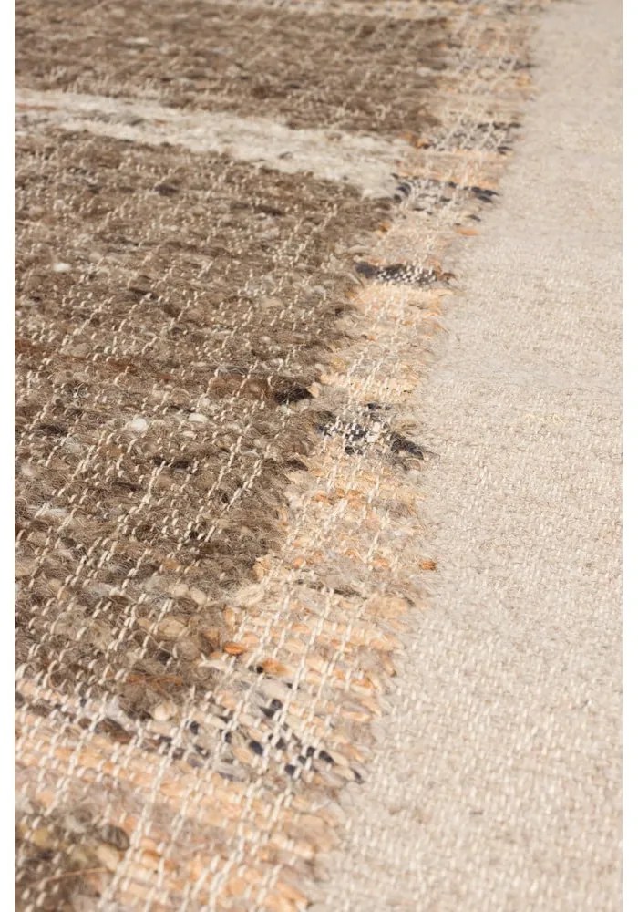 Кафяв/бежов вълнен килим 160x230 cm Briton – Dutchbone