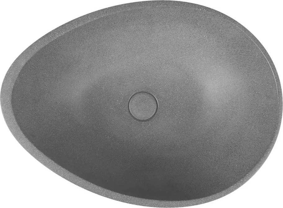 Тъмносива бетонна мивка 53x39 cm Punc – Sapho
