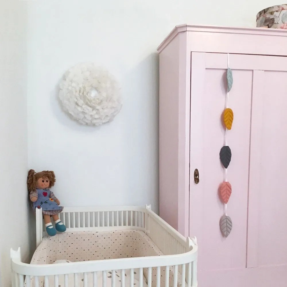 Бяла стенна лампа ø 45 cm Eos Up – UMAGE