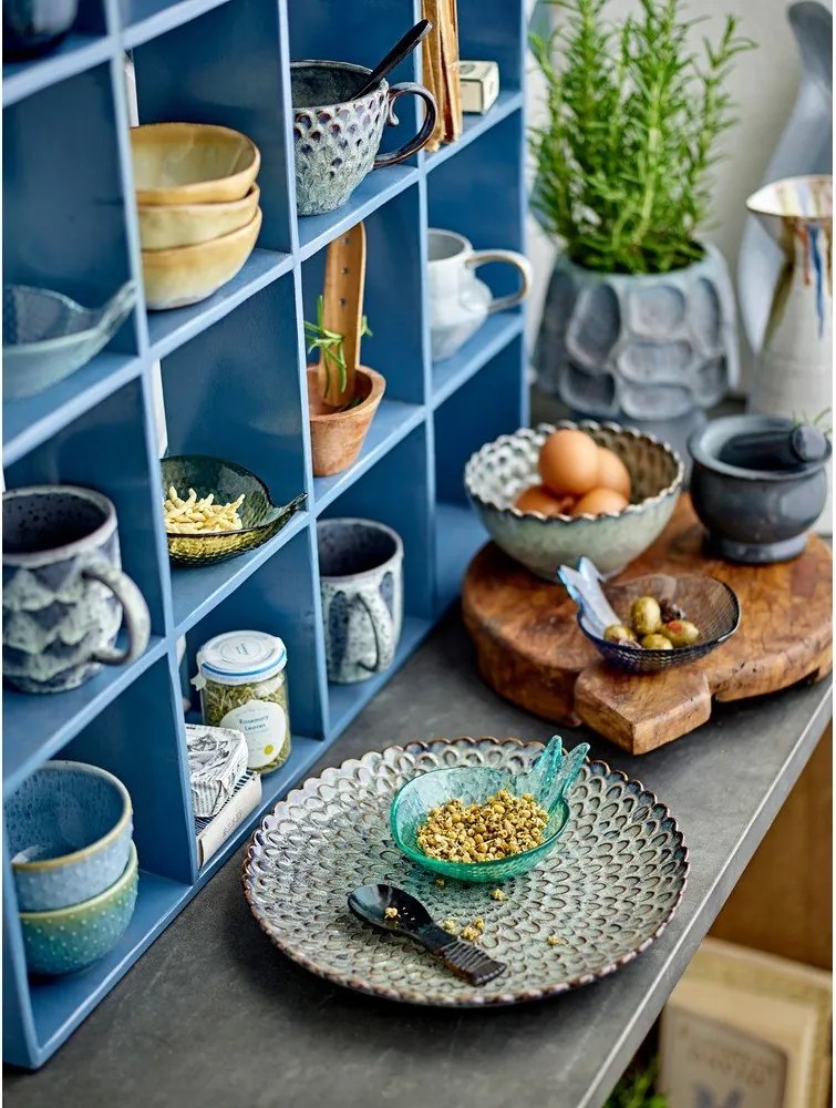 Син на няколко нива стенен рафт от рециклирано дърво 70 cm Bekka – Bloomingville