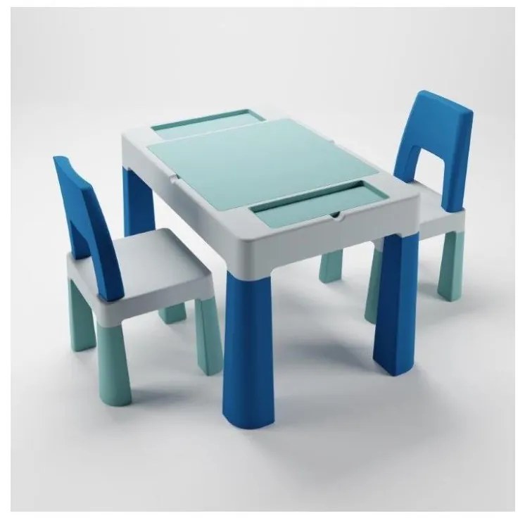 TEGA BABY - Детска масичка със столчета тюркоаз/син/бял