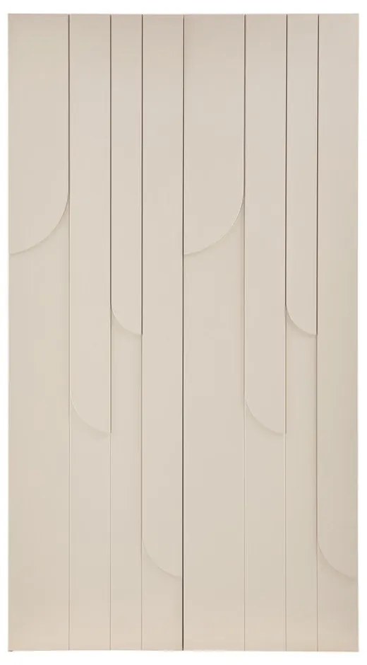 Светлосиво шкафче от масивен бор 110x200x57 cm Rain – WOOOD