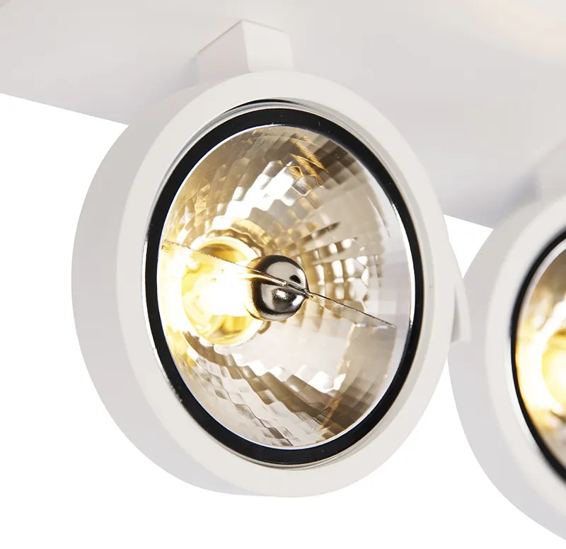 Дизайнерски прожектор бял регулируем 3-светлина - Go