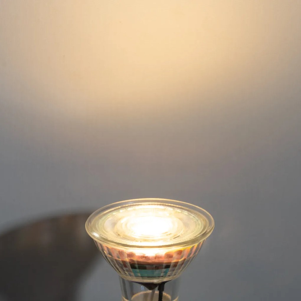 Комплект от 5 GU10 50mm димируеми в келвини LED крушки прозрачни 4.5W 345 lm 2000-2700K