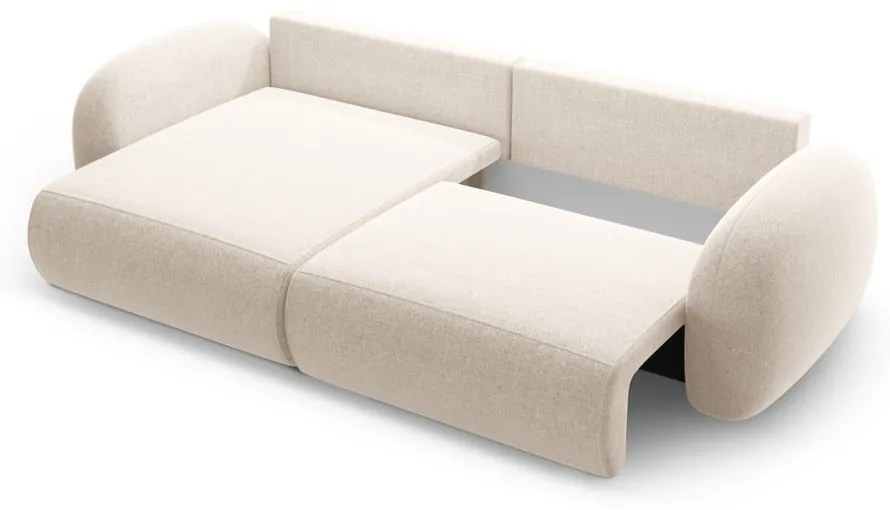 Кремав шенилов сгъваем/с място за съхранение ъглов диван Tonale – Cosmopolitan Design