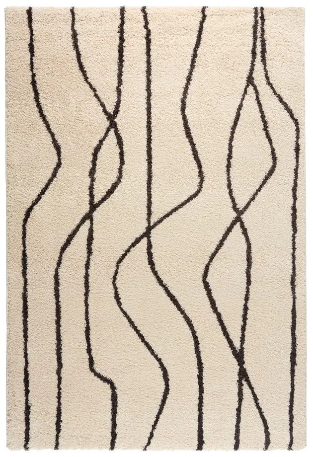 Бял/черен килим 120x180 cm Routa – Universal