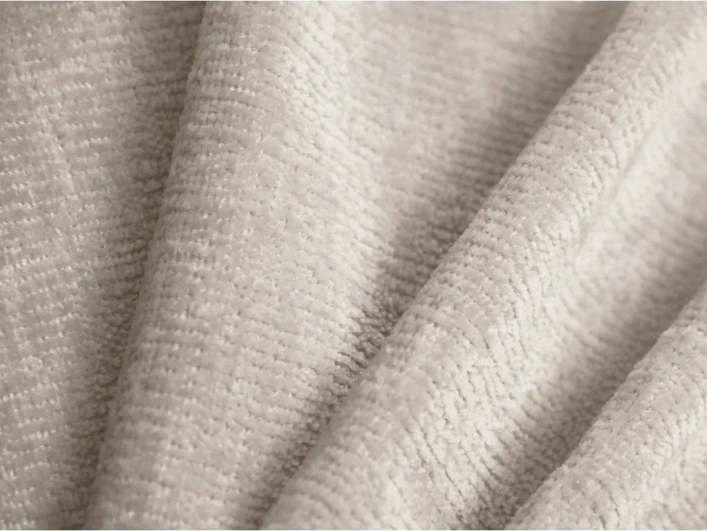 Кремаво единично легло 90x200 cm тапицирано с място за съхранение с включена подматрачна рамка Kaelle – Micadoni