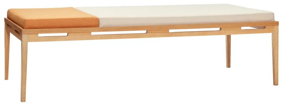 Оранжево-кремава пейка Amber - Hübsch