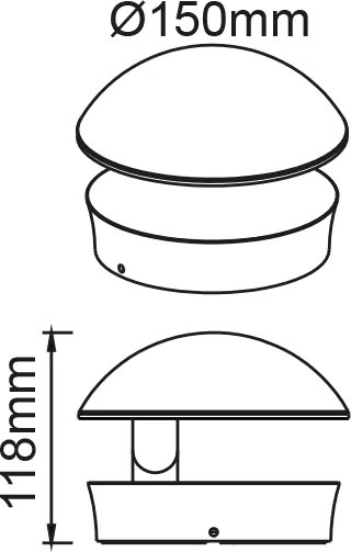 Аплика Градина LED Latch Round