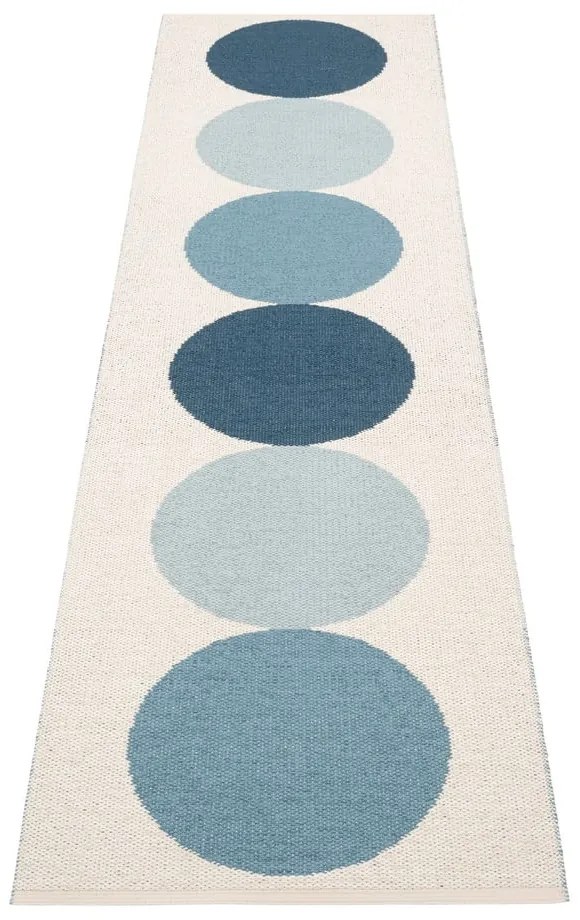 Синя и кремава пътека за открито и закрито 70x280 cm Otto Sky – Pappelina