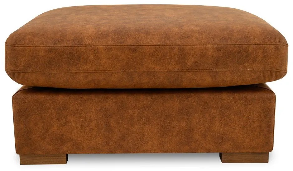 Кафяв табуретка от изкуствена кожа Hamburg – Scandic