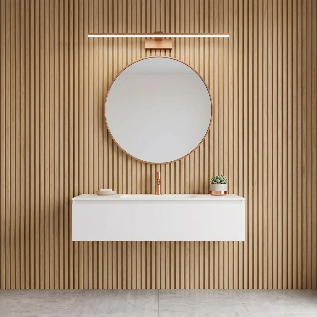 LED аплик за баня SWE015-1W 73cm BRUSH COPPER