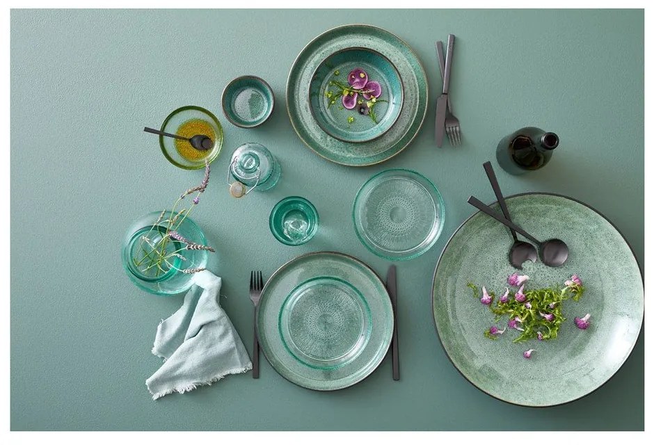 Зелена/черна глинена купа ø 40 cm Gastro Black/Green – Bitz