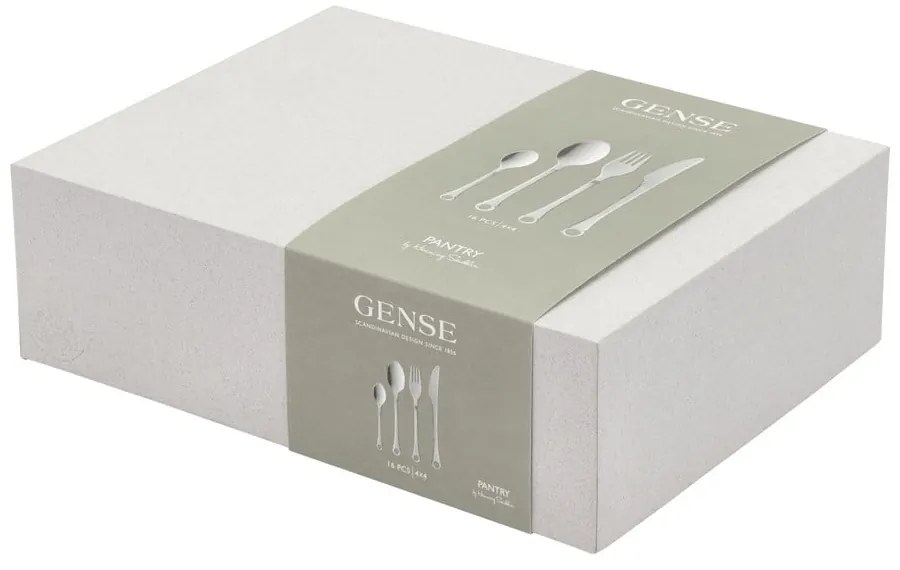 Прибори за хранене от неръждаема стомана в сребрист цвят 16 бр. Pantry – Gense