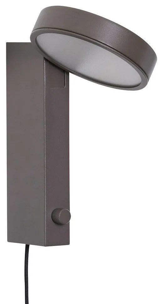 Кафява стенна лампа Crea – Hübsch