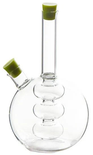 Съд за оцет и олио 2в1 Luigi Ferrero FR-6044, 20 см, Плътно затваряне, Стъкло, Зелен