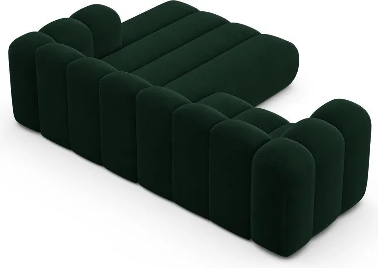 Тъмнозелен ъглов диван (десен ъгъл) Lupine – Micadoni Home
