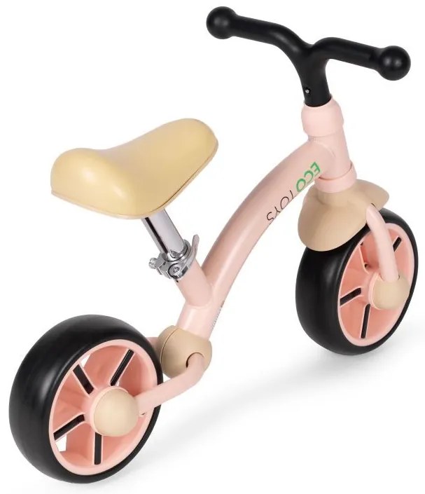 Детско колело без педали ECOTOYS Бяло-черно