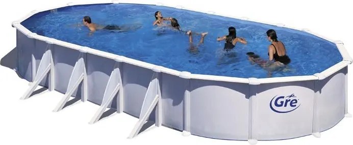 Сглобяем басейн с метални стени ATLANTIS  8.10 х 4.70 х 1.32 м - Gre