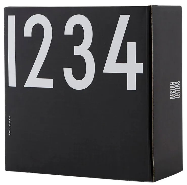 Порцеланови свещници в комплект от 4 бр. Mini - Design Letters