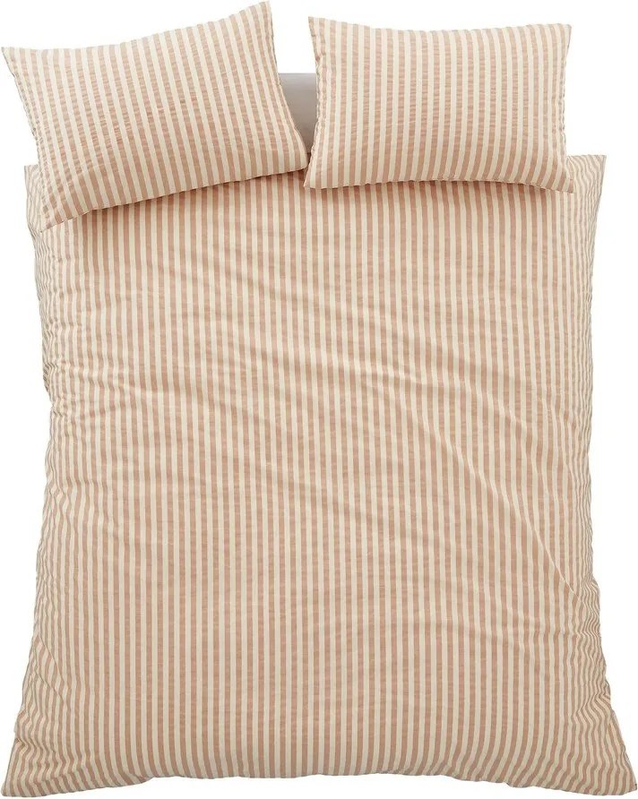 Оранжево двойно /удължено 3 части спално бельо 230x220 cm Cotton Rich Woven Stripe – Pineapple Elephant