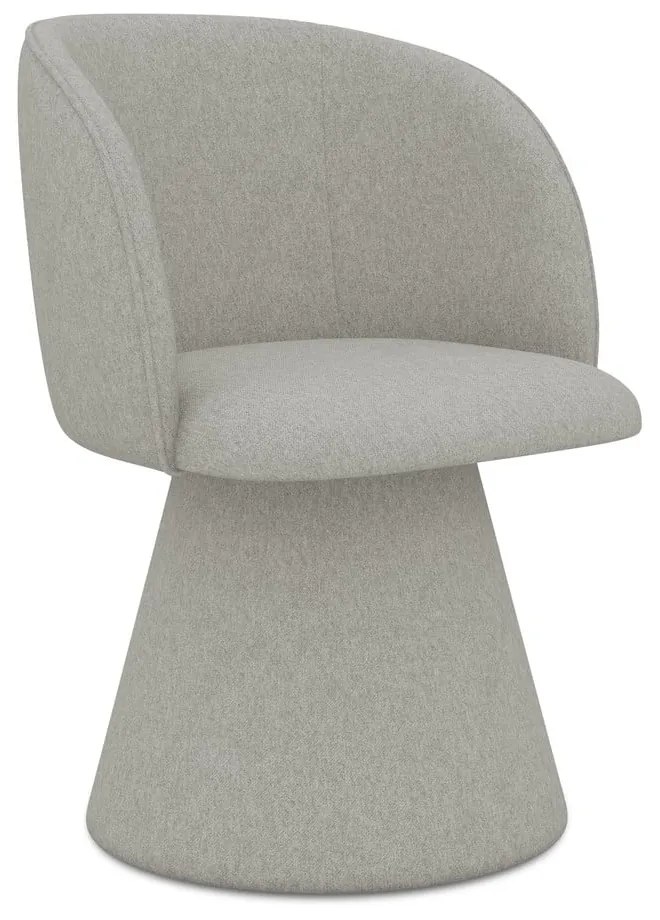 Светлосив тапициран трапезен стол Maia – Makamii