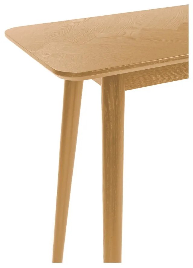 Конзолна маса с дъбов плот в естествен цвят 40x120 cm Fabio – White Label