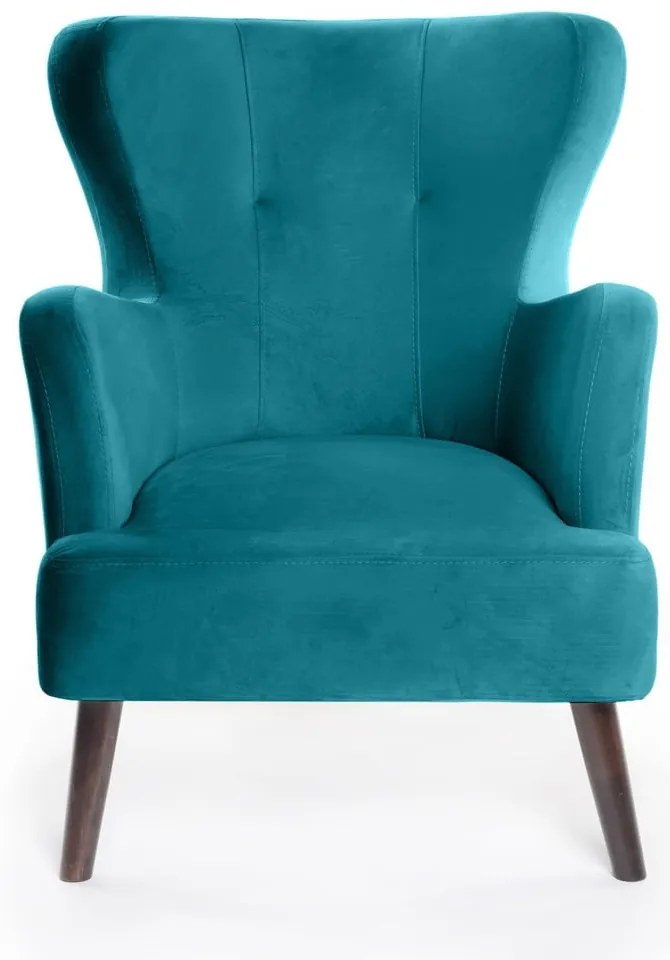 Тюркоазено кадифено кресло Noemye – Bonami Selection
