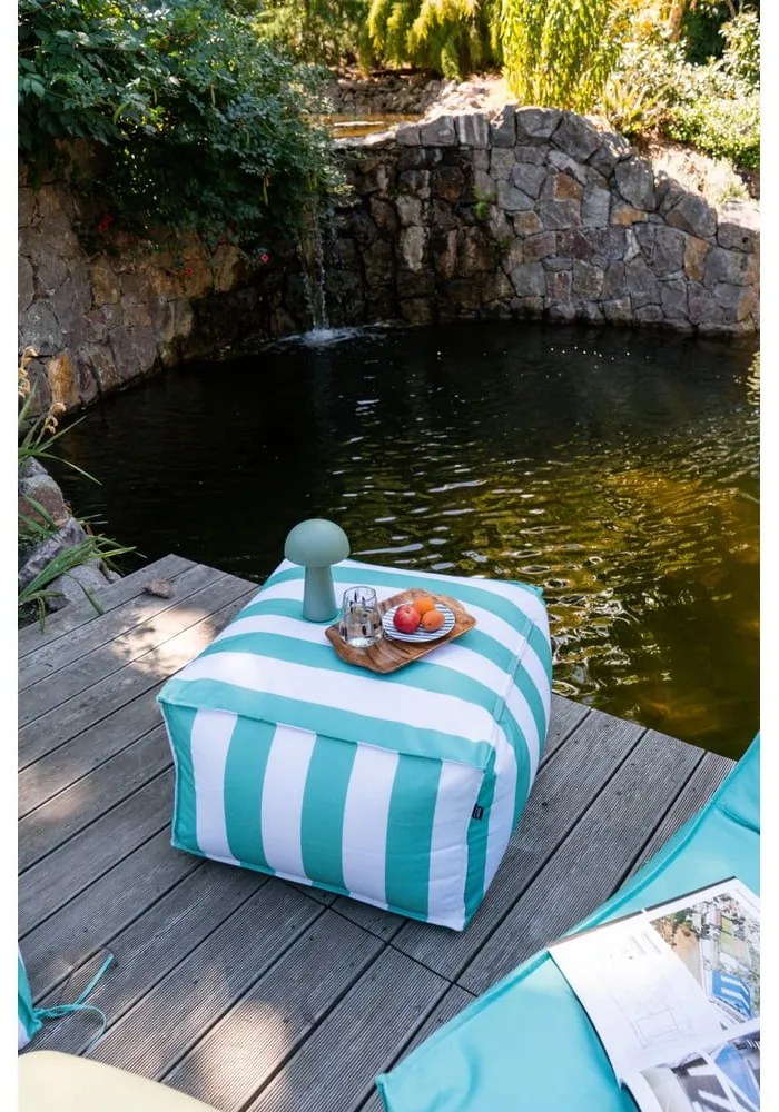 Градински чувал за сядане в бял и зелен цвят – Bonami Essentials