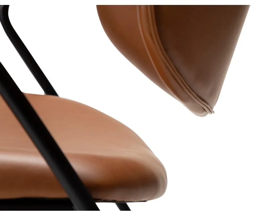 Кафяв фотьойл от изкуствена кожа в цвят коняк Zed - DAN-FORM Denmark