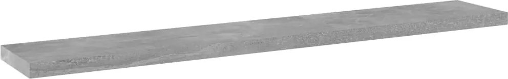805210 vidaXL Рафтове, 4 бр, бетонно сиви, 60x10x1,5 см, инженерно дърво