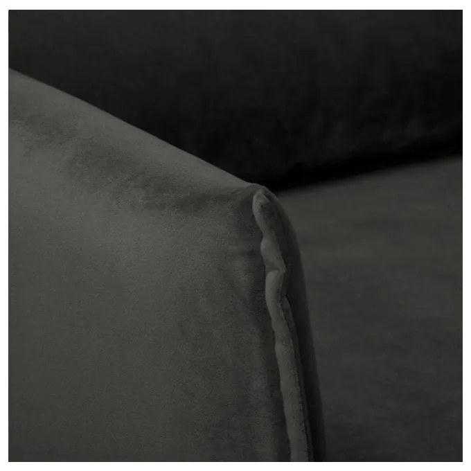 Тъмносиво кадифено кресло Juli – Ropez