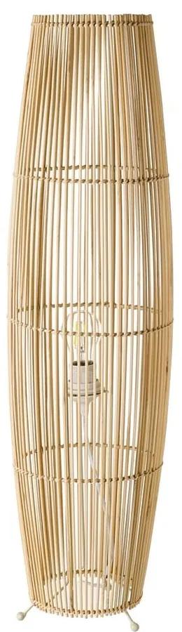Подова лампа в естествен цвят с абажур от бамбук (височина 88 см) Natural Way - Casa Selección