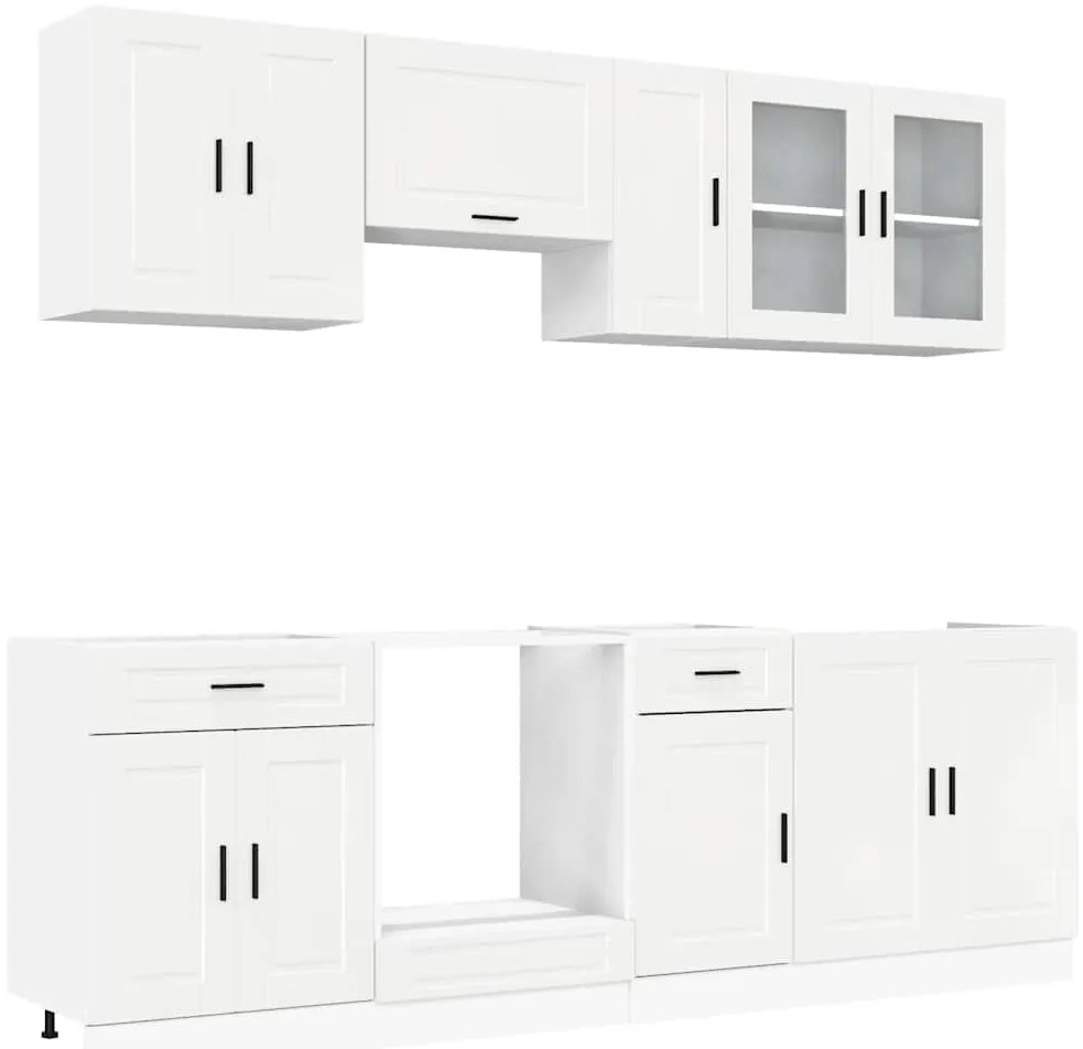 3314843 vidaXL Комплект кухненски шкафове от 8 части Kalmar, инженерно дърво