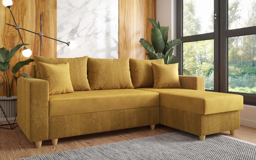 Разтегателен ъглов диван Финикс