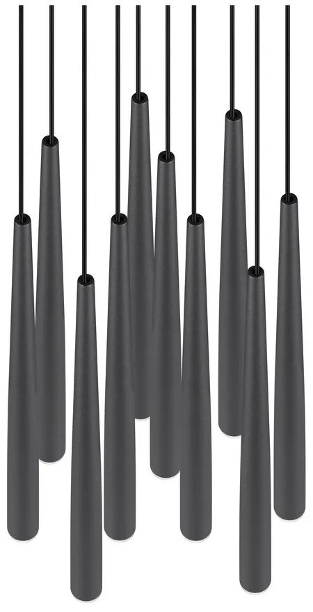 Черно LED висящо осветително тяло ø 30 cm Cala – Trio Select