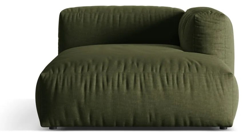 Зелен модул за диван (десен ъгъл) Martina – Micadoni Home