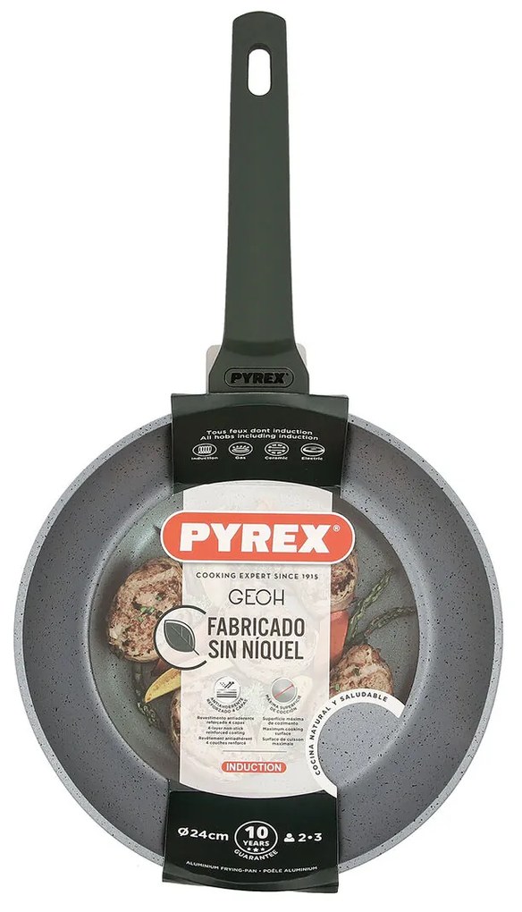 Тиган с Незалепващо Покритие Pyrex Geoh Закален алуминиум 24 cm