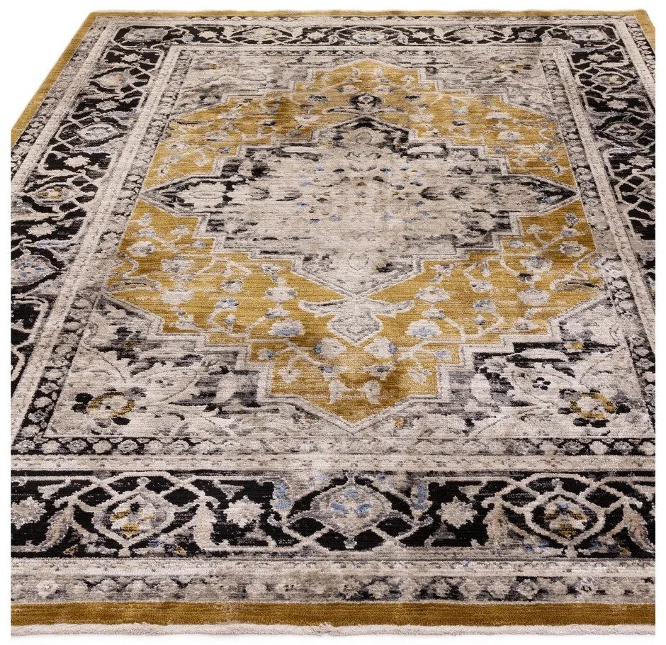 Жълт килим в цвят охра 120x166 cm Sovereign - Asiatic Carpets