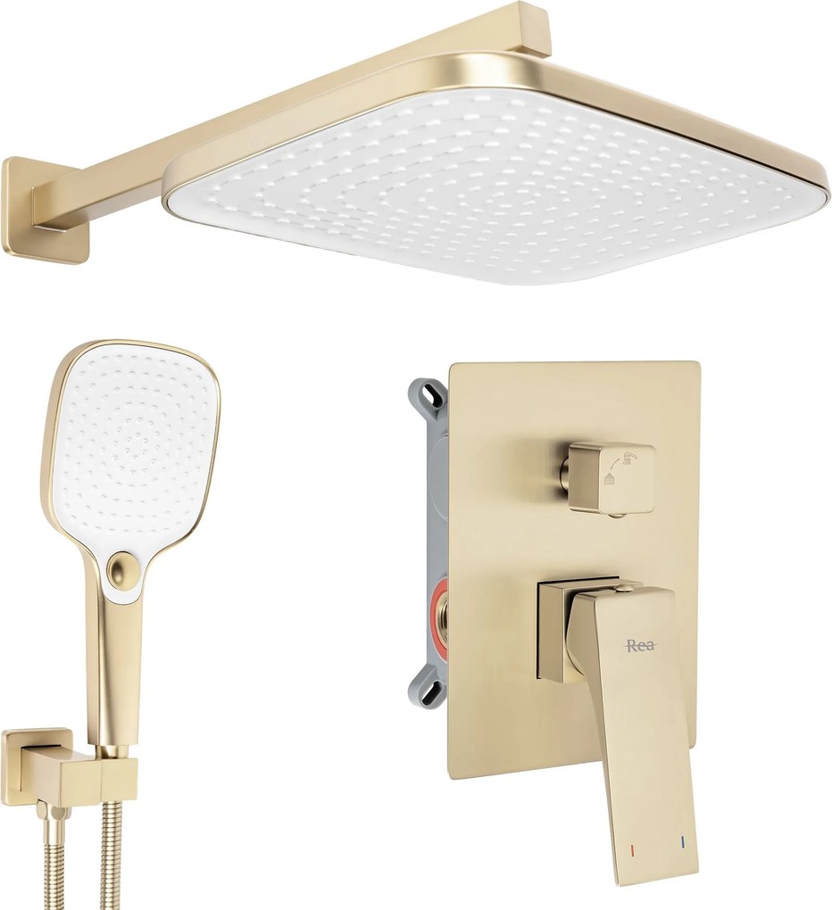Душ система за вграждане Rea Joe Brush Gold + BOX