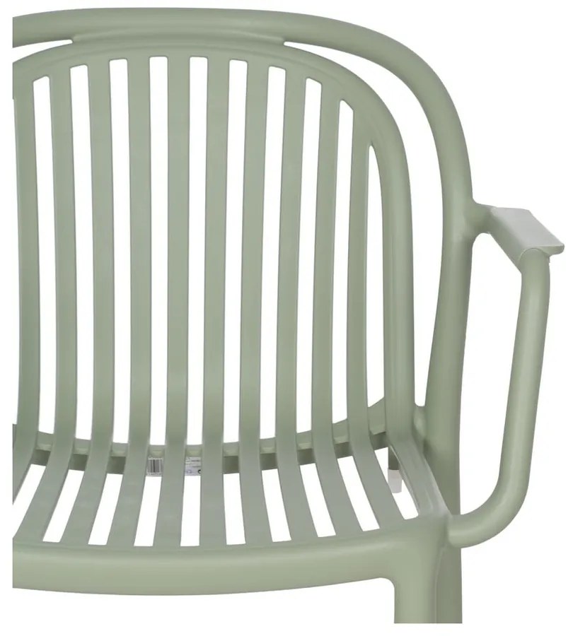 Зелен пластмасов трапезен стол Alia – Ixia