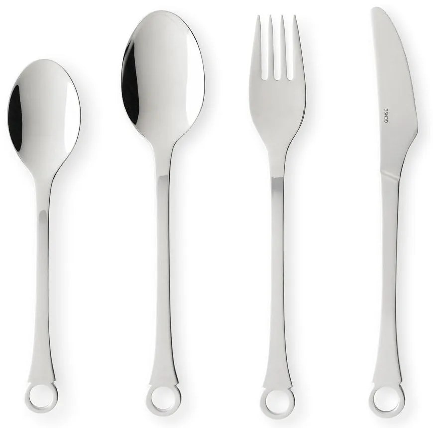 Прибори за хранене от неръждаема стомана в сребрист цвят 16 бр. Pantry – Gense