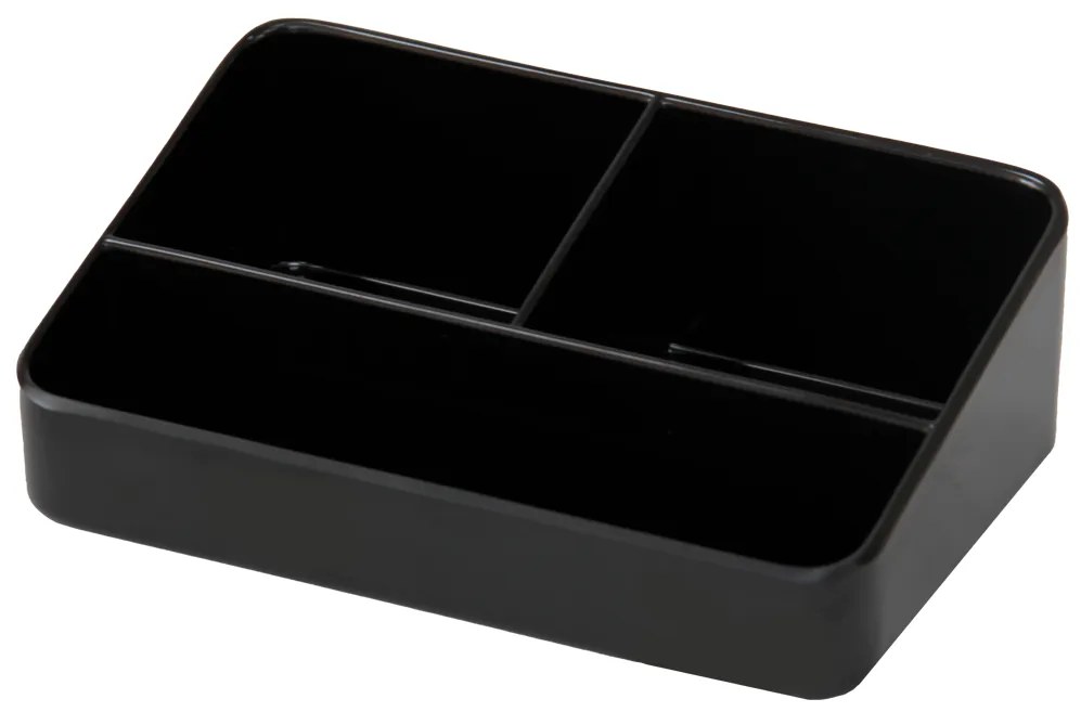 Horecano - Хотелска поставка за комплименти 3 разделения черна 155x105x50mm (505706BK)