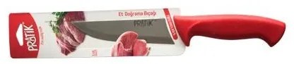 Pirge - Нож за месо №1 от неръждаема стомана червен 13см (43034)PRATIK