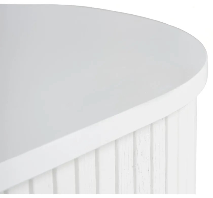 Бяла масичка за кафе от декор от дъб 60x120 cm Nola – Unique Furniture