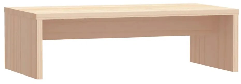 813924 vidaXL Поставка за монитор, 50x27x15 см, бор масив
