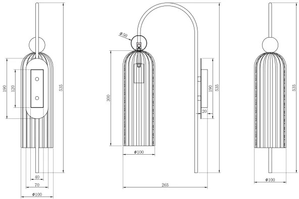 Стенна лампа Maytoni Antic-Cognac