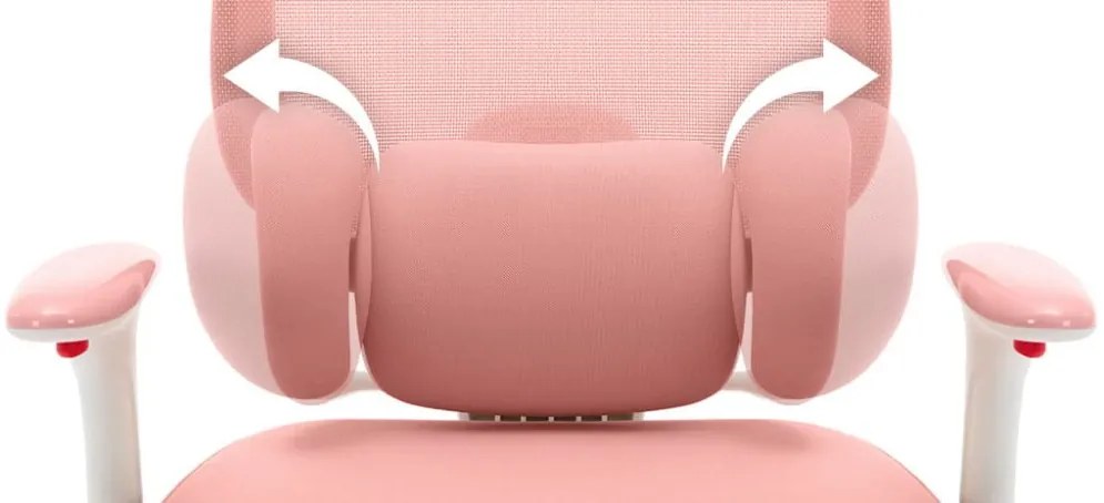 Ергономичен розов детски стол HC-999 - плат