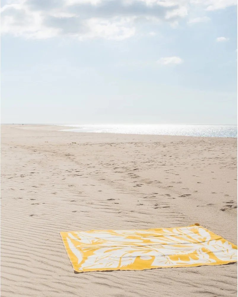 Жълто одеяло 165x200 cm Lino – noo.ma